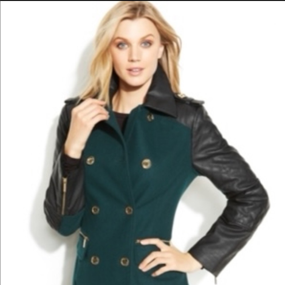 MICHAEL KORS WOMEN'S WOOL COAT DOUBLE BREASTED